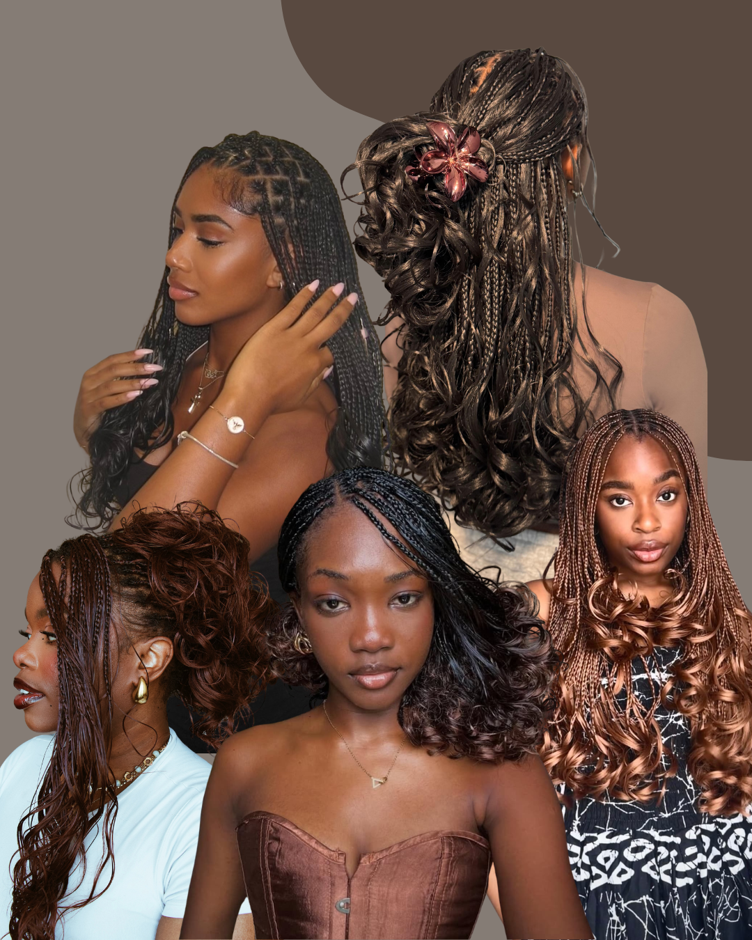 French curl braids